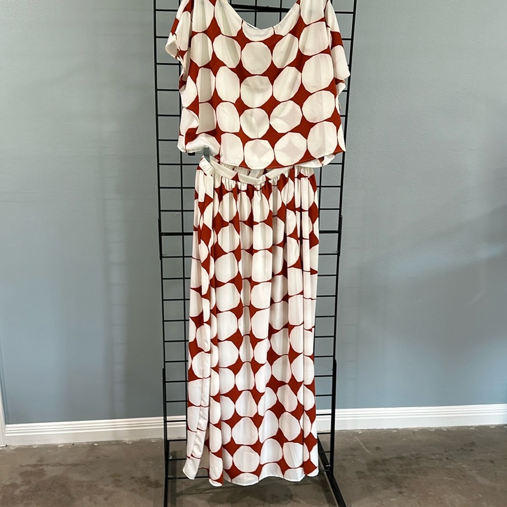 Plus size two piece dress